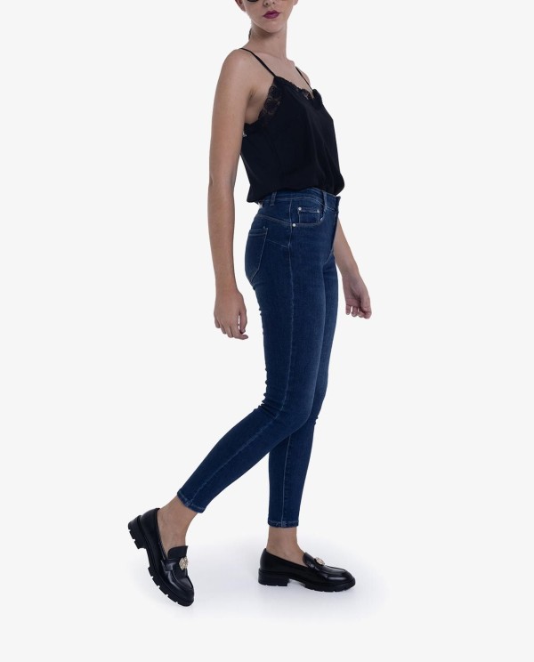 Cuplé VAQUERO PITILLO DE DENIM AZUL CON CINTURA ALTA Solo queda un día