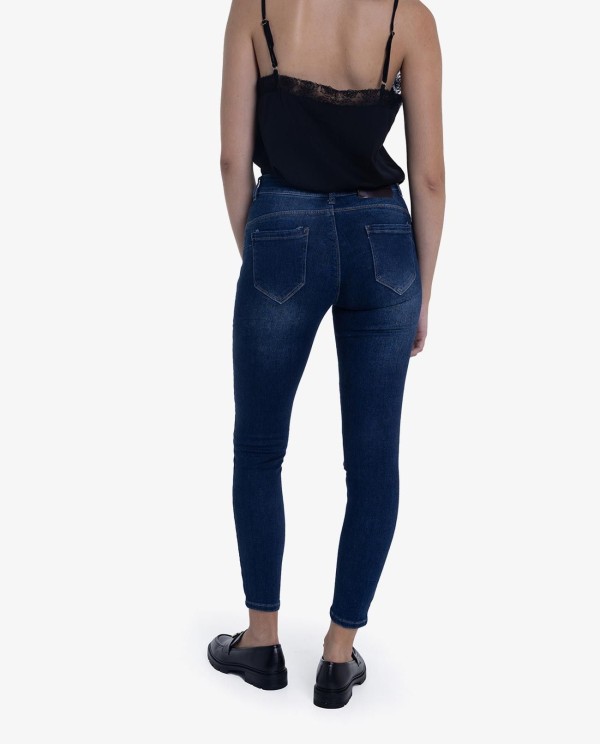 Cuplé VAQUERO PITILLO DE DENIM AZUL CON CINTURA ALTA Solo queda un día