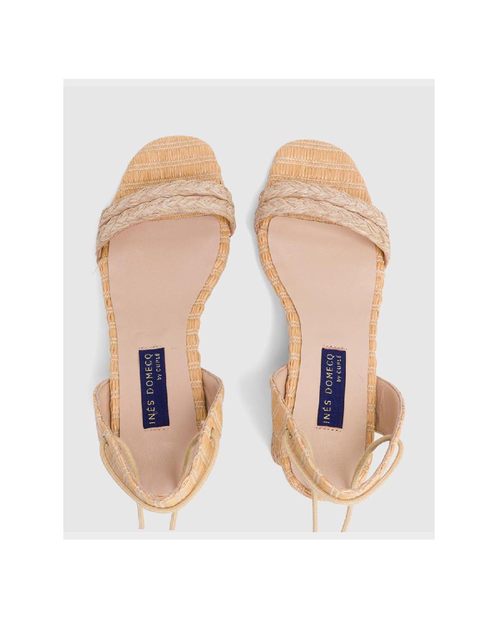 Cuplé SANDALIA ZAHARA RAFIA BEIG Oferta exclusiva