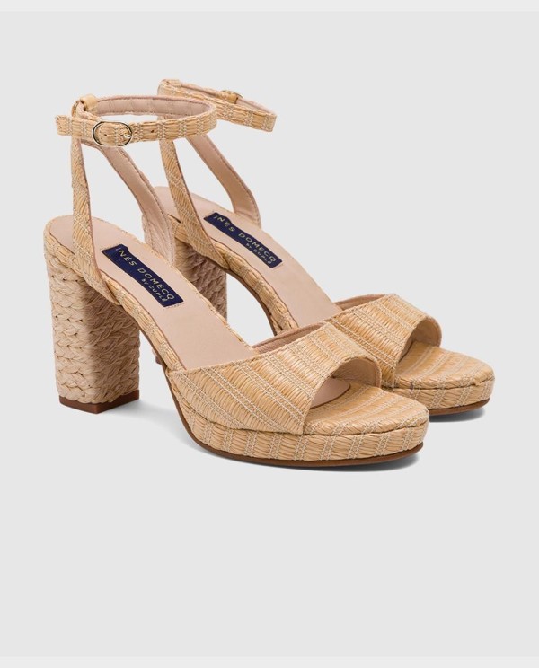 Cuplé SANDALIA ALMUÑECAR RAFIA BEIG Descuento por venta flash