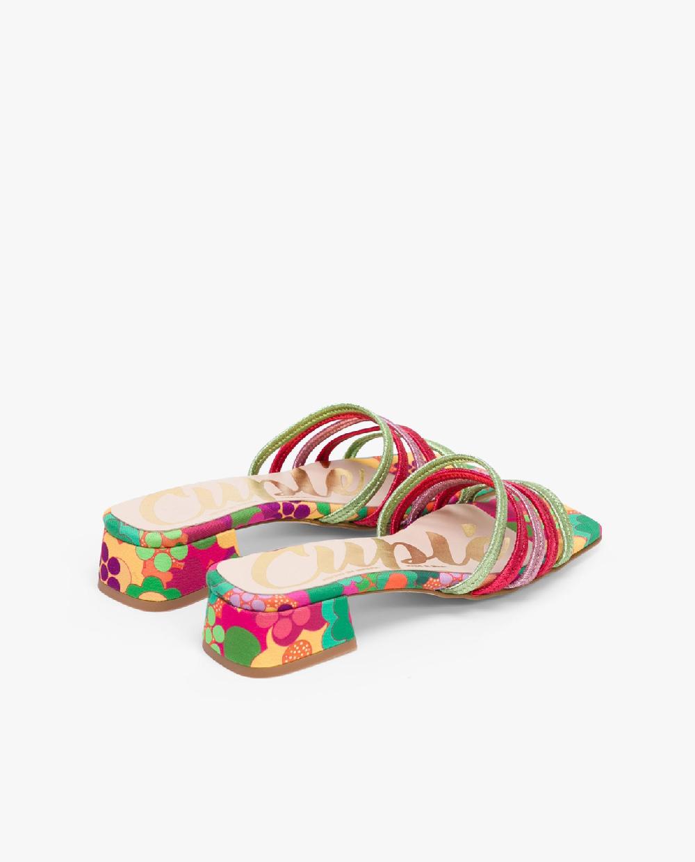 Cuplé SANDALIA TIRAS TEJIDO MULTICOLOR En oferta