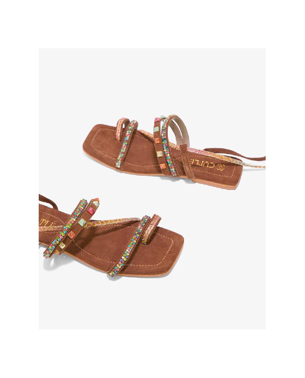 Cuplé SANDALIA TACHAS MULTI SERRAJE CUERO Oferta especial