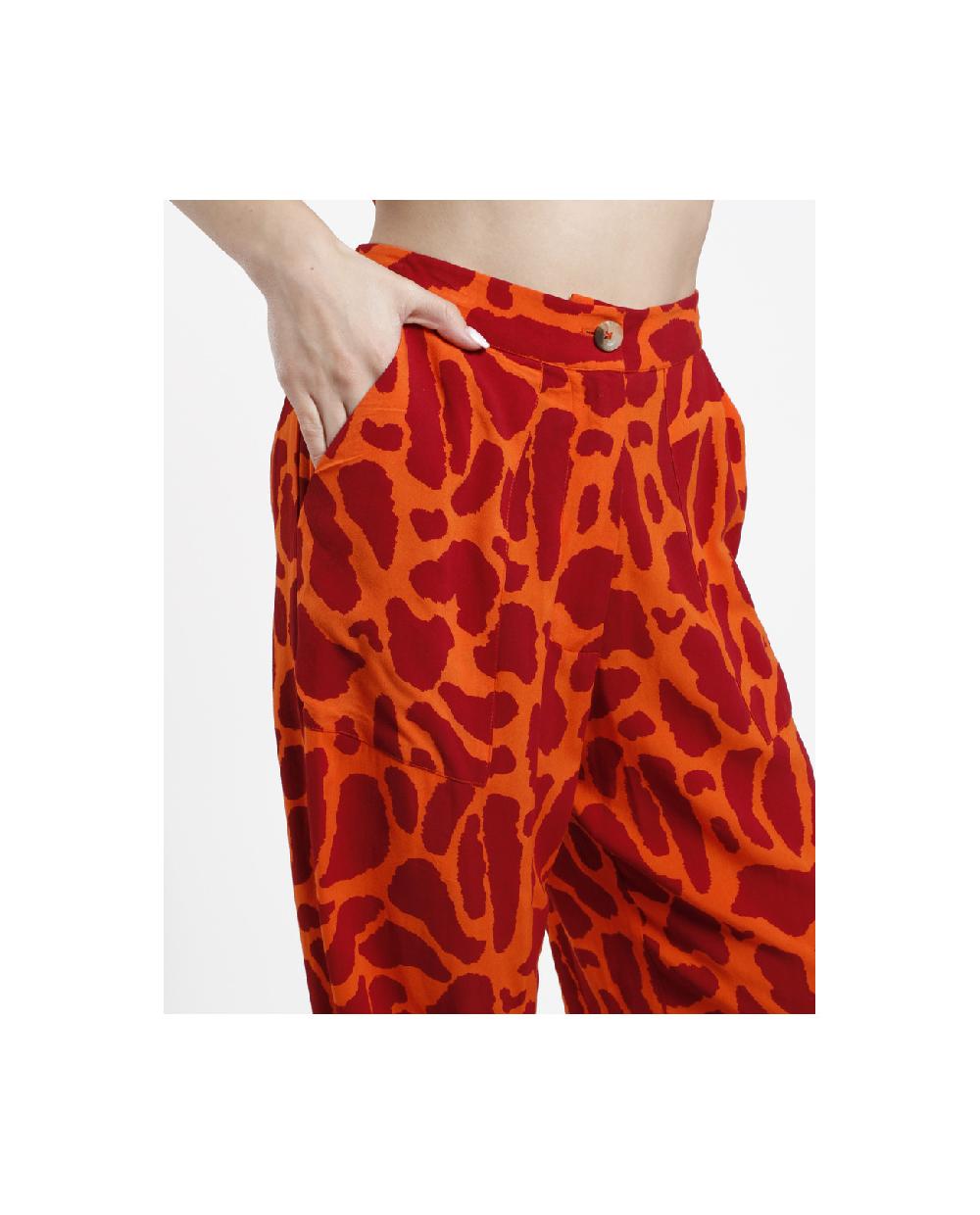 Cuplé PANTALON JOGGER CREP ESTAMPADO JIRAFA Promoción por tiempo limitado