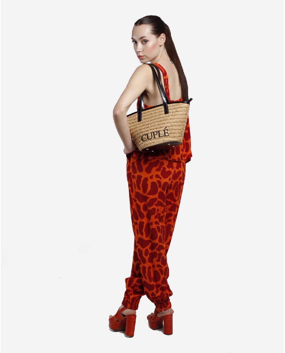 Cuplé TOP BOTONES CREP ESTAMPADO JIRAFA Envío internacional gratuito