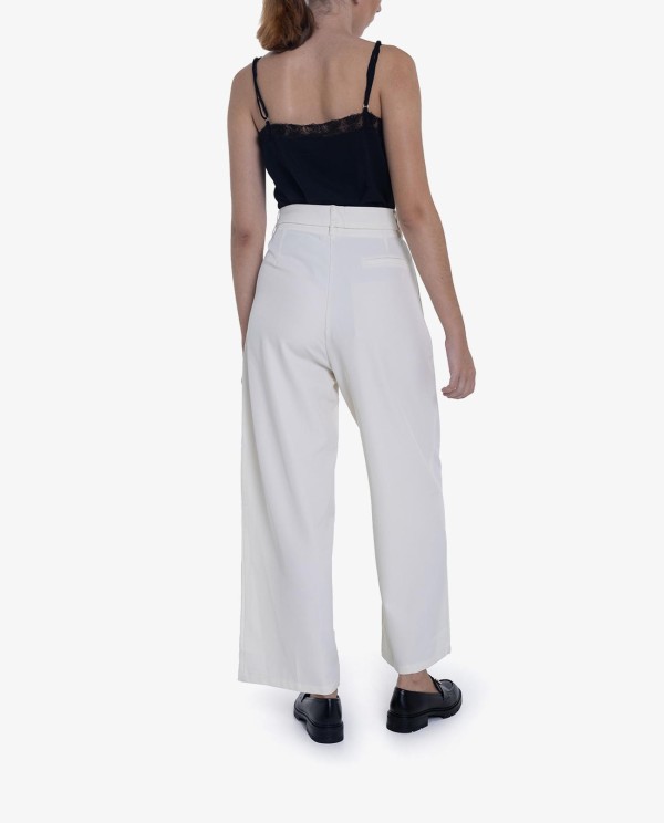 Cuplé PANTALON RECTO CREP BEIG Libre de impuestos