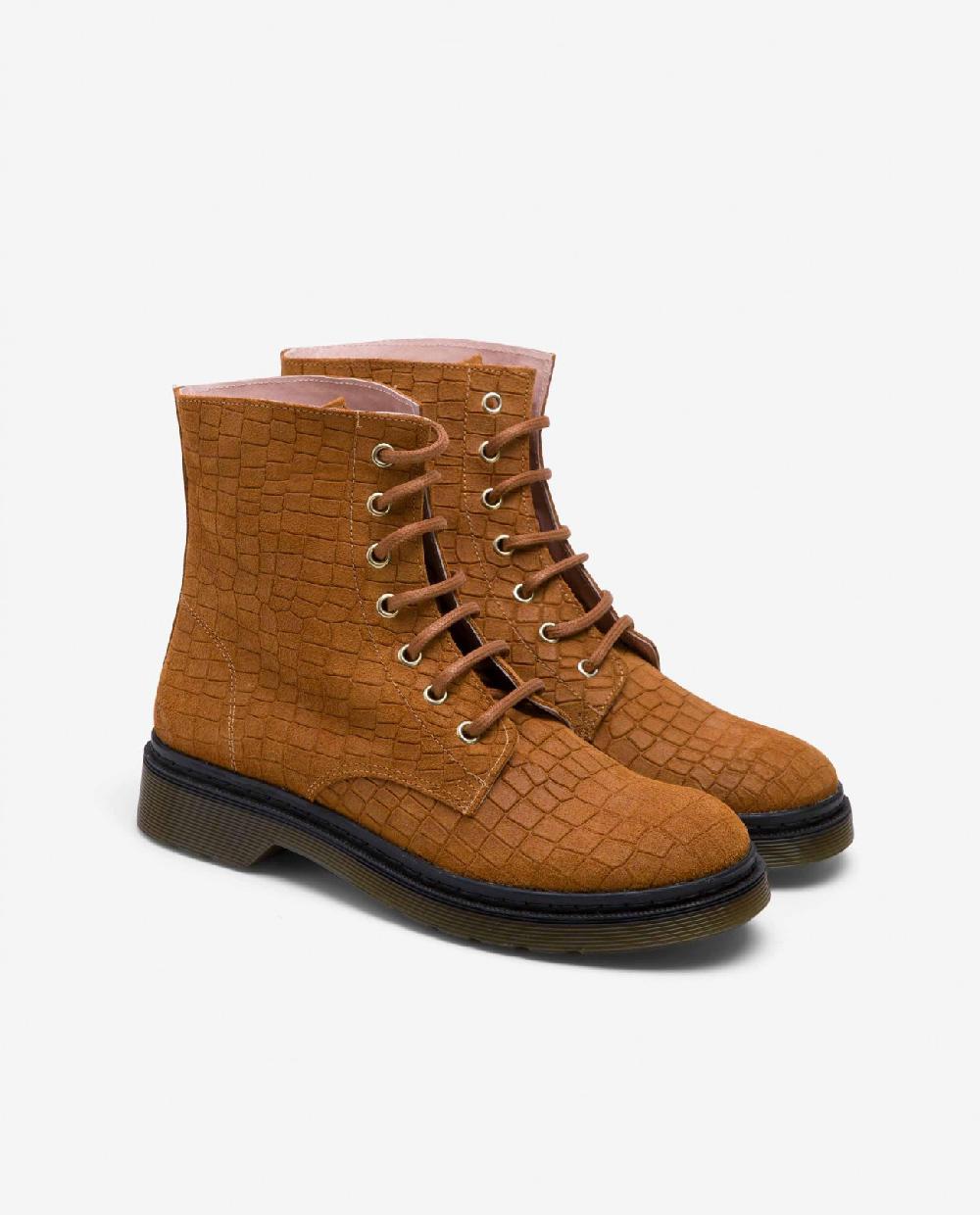 Cuplé BOTIN MILITAR SERRAJE COCO CUERO En oferta