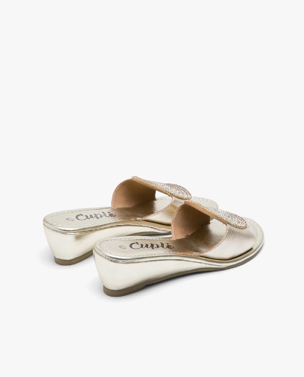 Cuplé ZUECO CIRCULO STRASS ORO Rebajas baratas