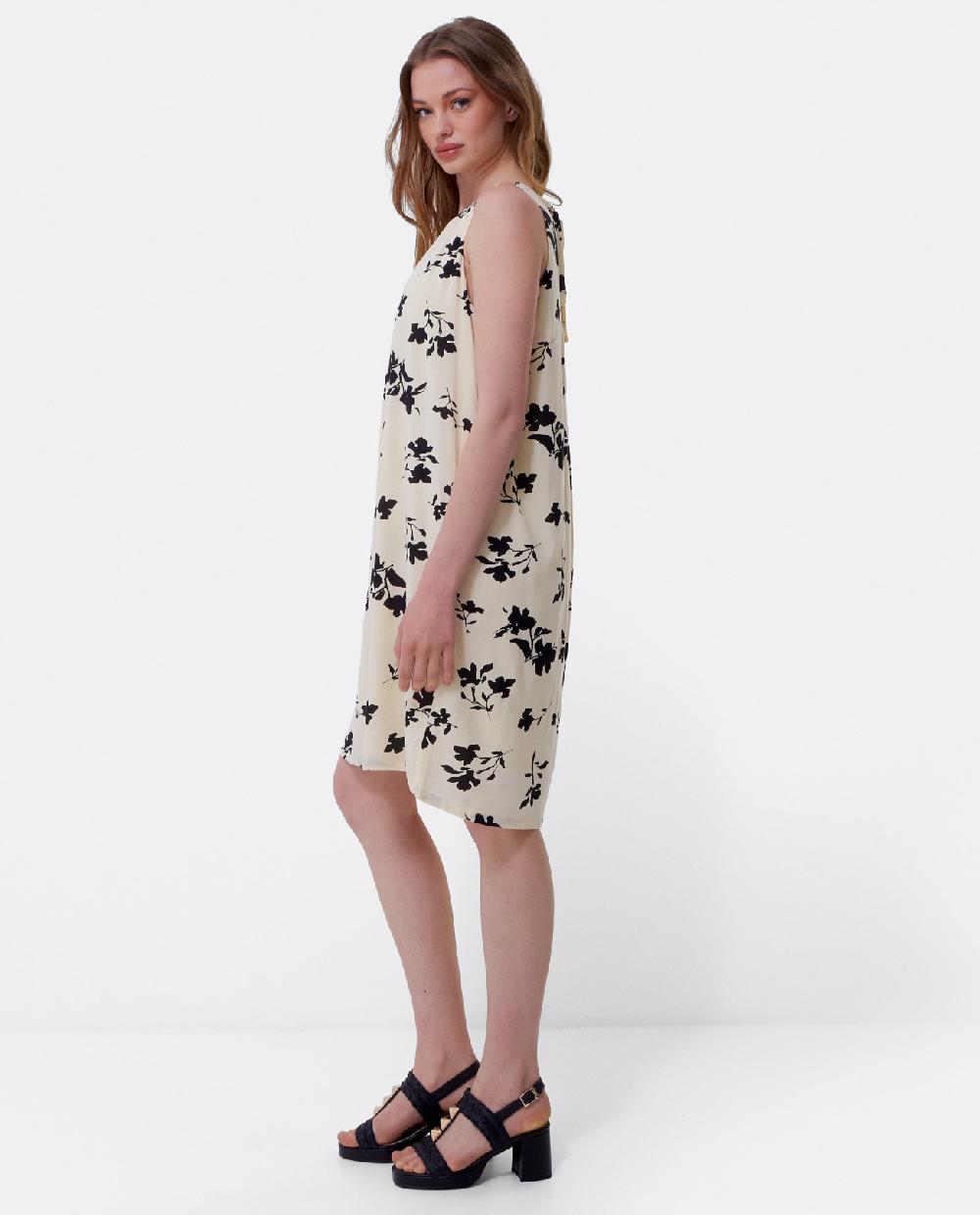 Cuplé MINI VESTIDO ESCOTE PLIEGUES VISCOSA ESTAMPADO FLO Rebajas top