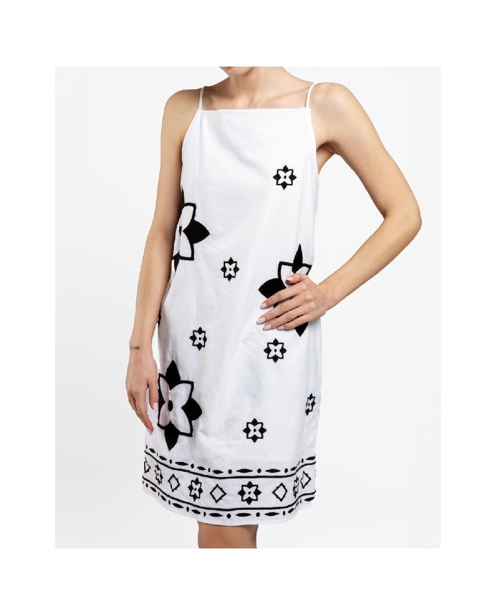 Cuplé VESTIDO BORDADO CENEFA ALGODON BLANCO Oferta especial de fábrica
