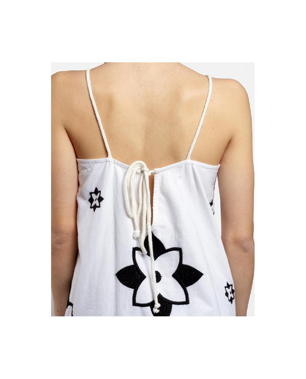 Cuplé VESTIDO BORDADO CENEFA ALGODON BLANCO Oferta especial de fábrica