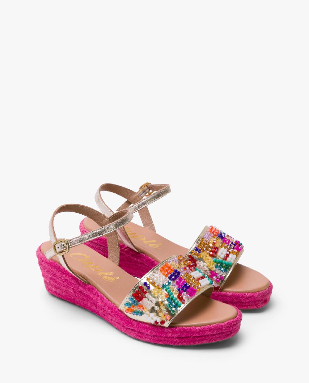 Cuplé CUÑA CRISTALES NAPA MULTICOLOR Tienda de fábrica