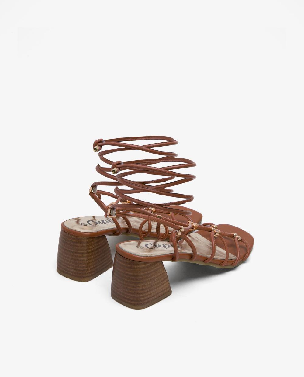 Cuplé SANDALIA TIRAS NAPA CUERO Precios de Black Friday