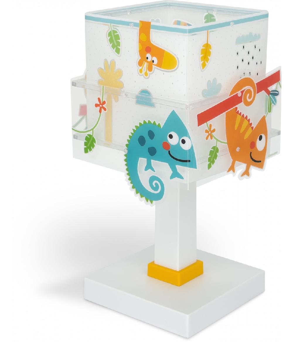 Dansi Lámpara de mesa infantil Happy Jungle Camaleón animales Tienda