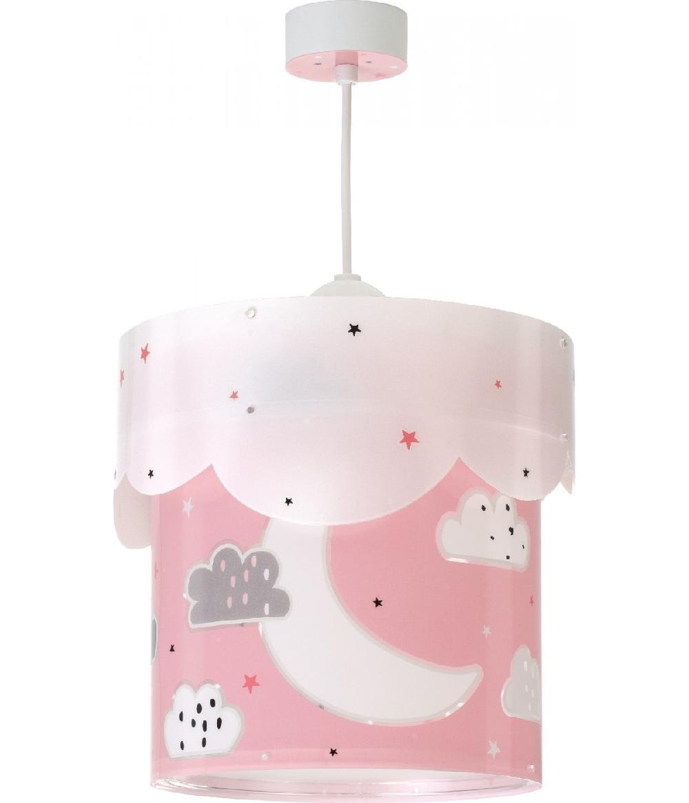 Dansi Lámpara de techo infantil Moon Luna rosa Tienda