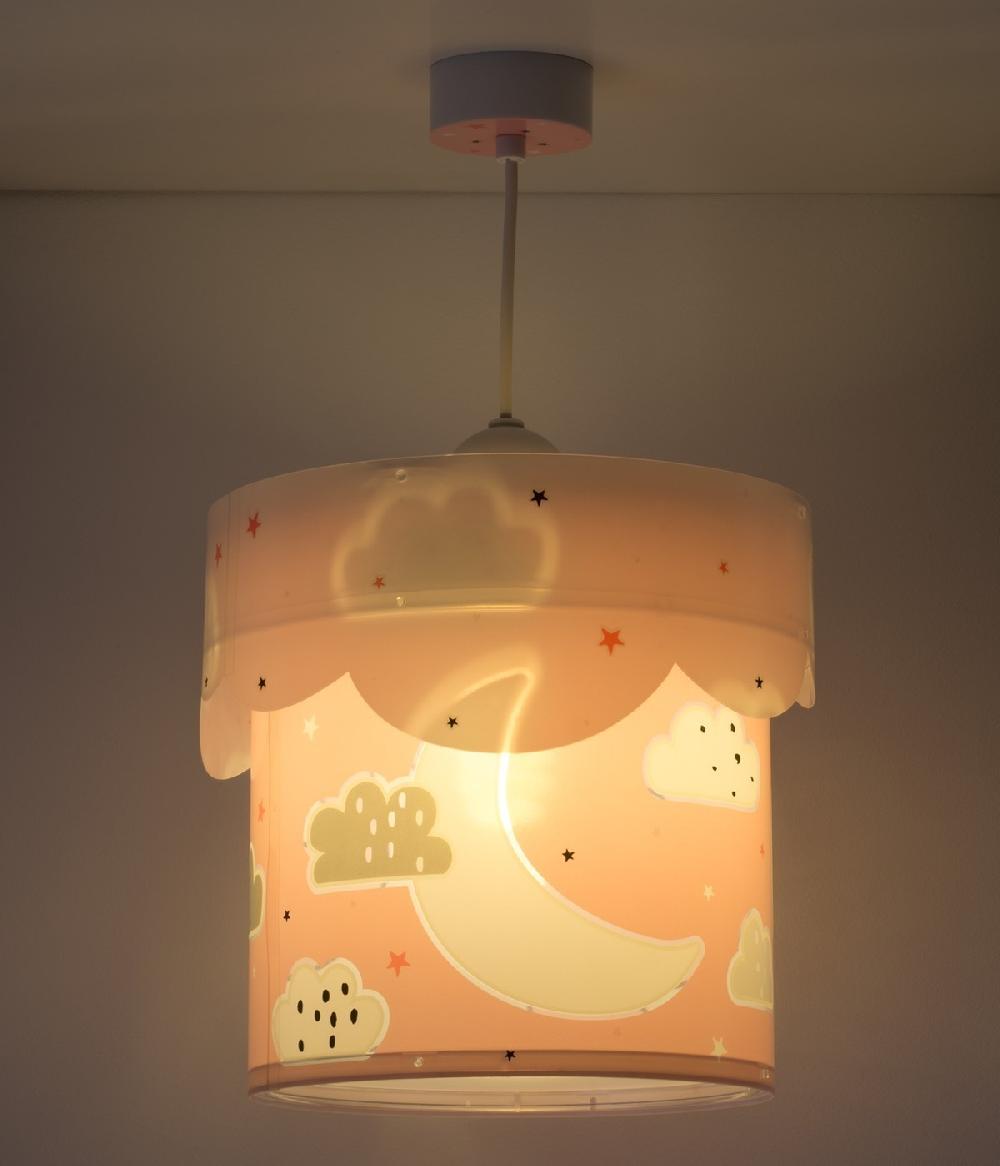 Dansi Lámpara de techo infantil Moon Luna rosa Tienda
