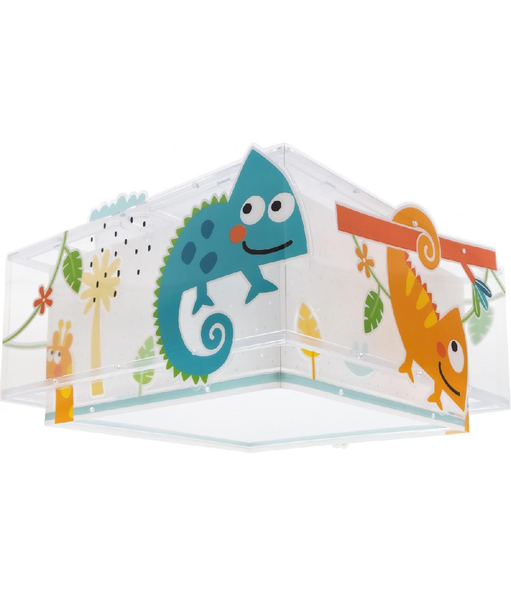 Dansi Plafón de techo infantil Happy Jungle Camaleón animales COMPRAR AHORA