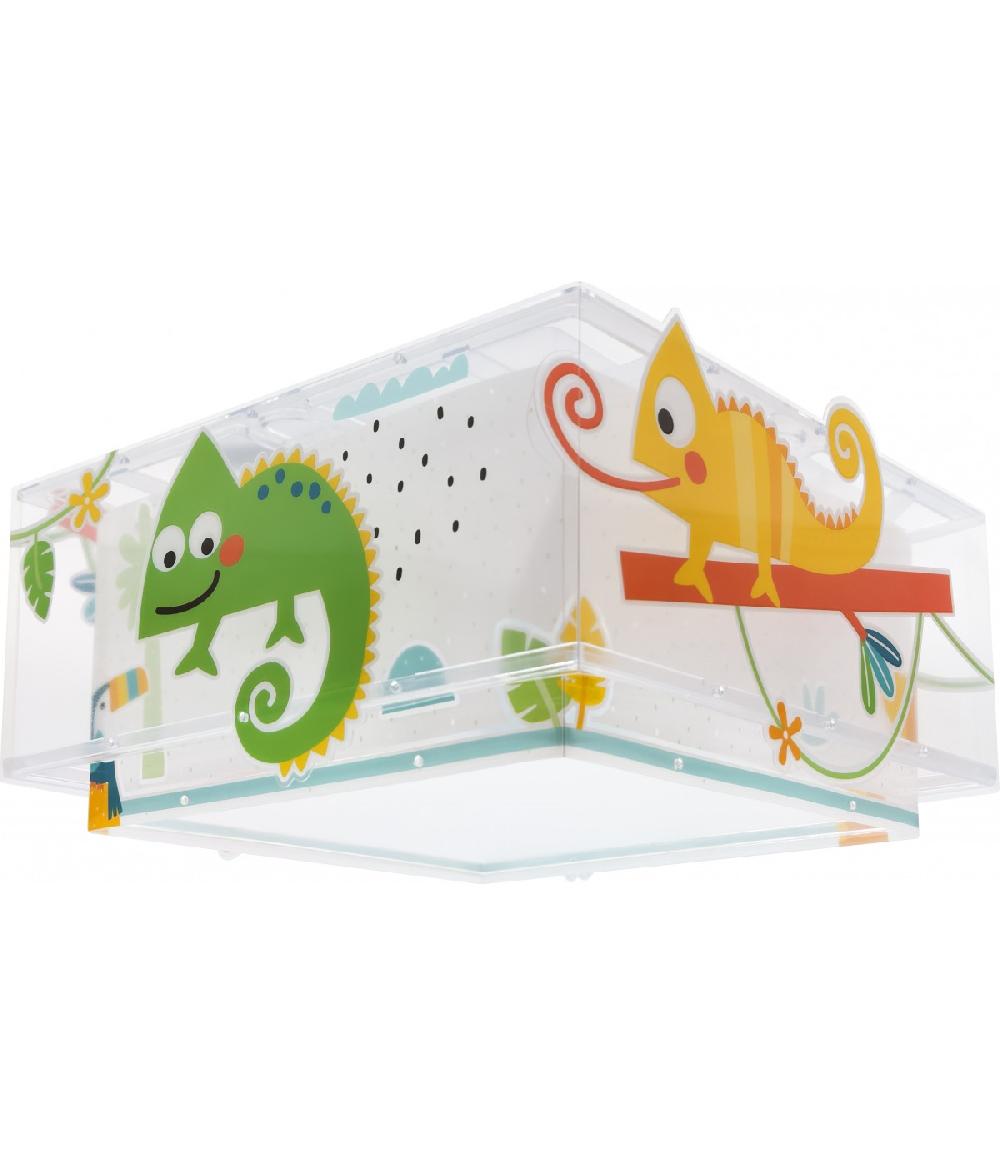Dansi Plafón de techo infantil Happy Jungle Camaleón animales COMPRAR AHORA