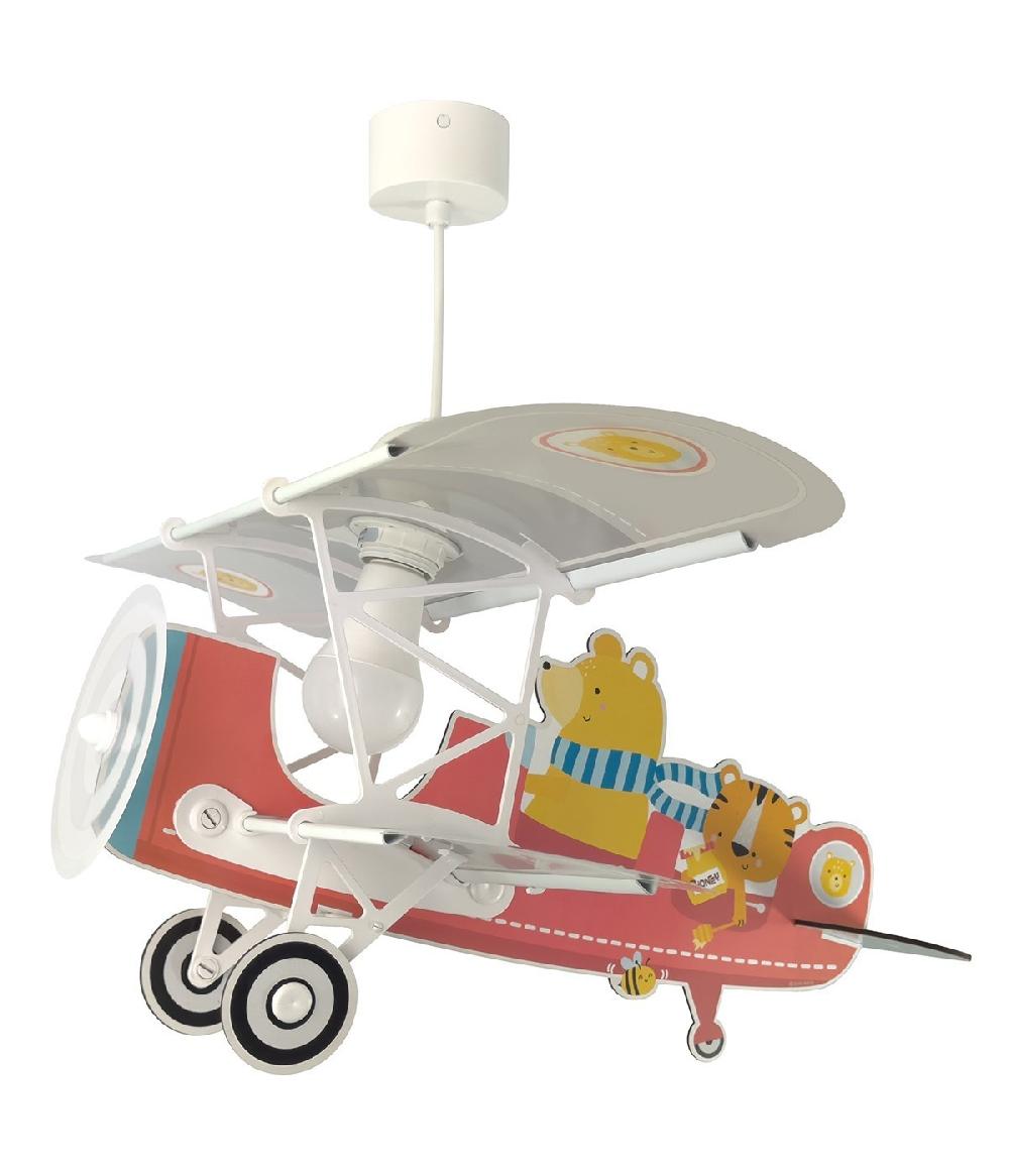 Dansi Lámpara de techo infantil avión oso Pequeño Teddy Último día