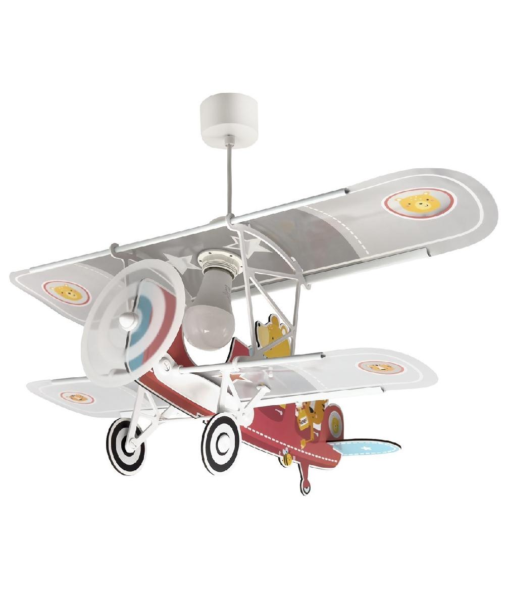 Dansi Lámpara de techo infantil avión oso Pequeño Teddy Último día