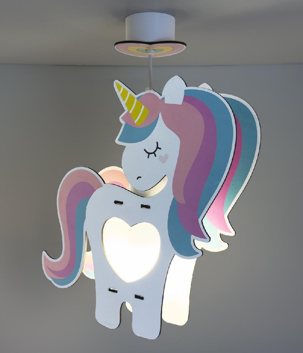 Dansi Lámpara de techo infantil Unicornio - eco friendly Oferta especial de fábrica