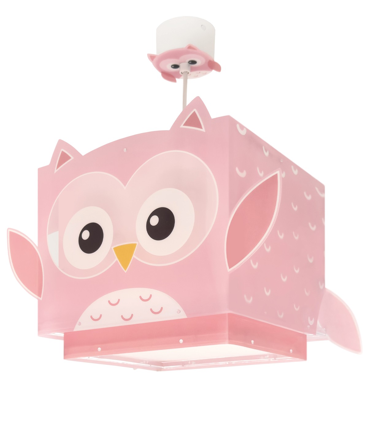 Dansi Lámpara de techo infantil Little Pink Owl Búho Rosa Superdescuento