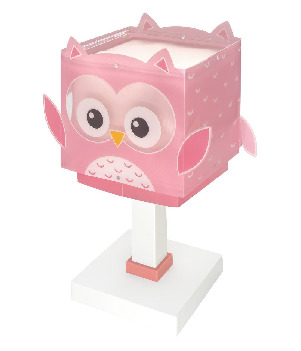 Dansi Lámpara de mesa infantil Little Pink Owl Búho Rosa Precios de Black Friday
