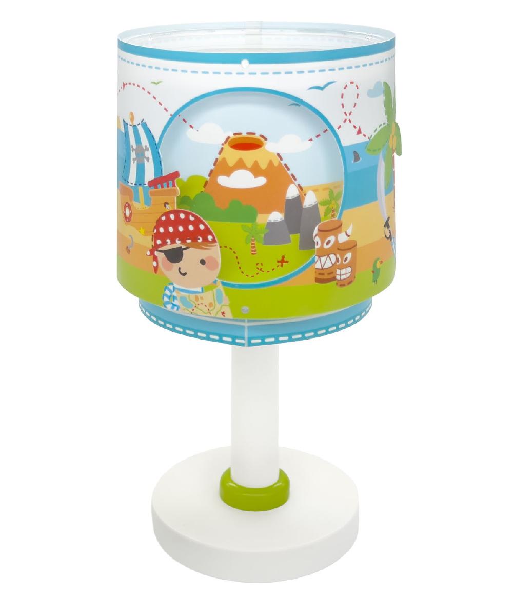 Dansi Lámpara de mesa infantil Pirate Island Isla Pirata Libre de impuestos