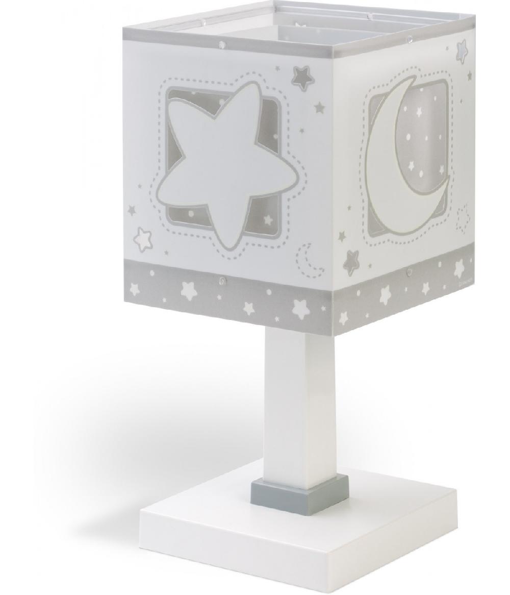 Dansi Lámpara de mesa infantil Moonlight Luna y Estrellas gris Oferta exclusiva