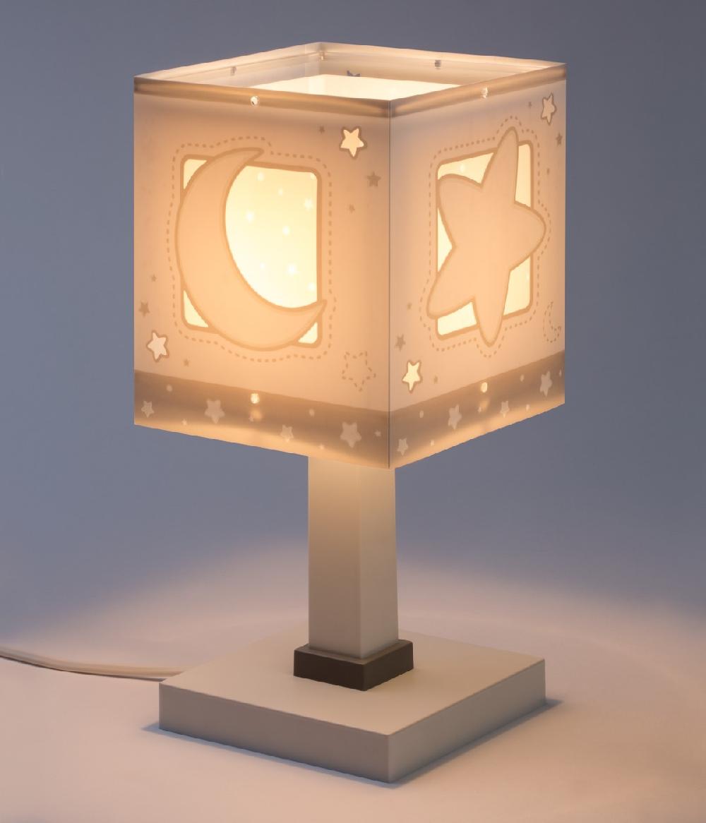 Dansi Lámpara de mesa infantil Moonlight Luna y Estrellas gris Oferta exclusiva