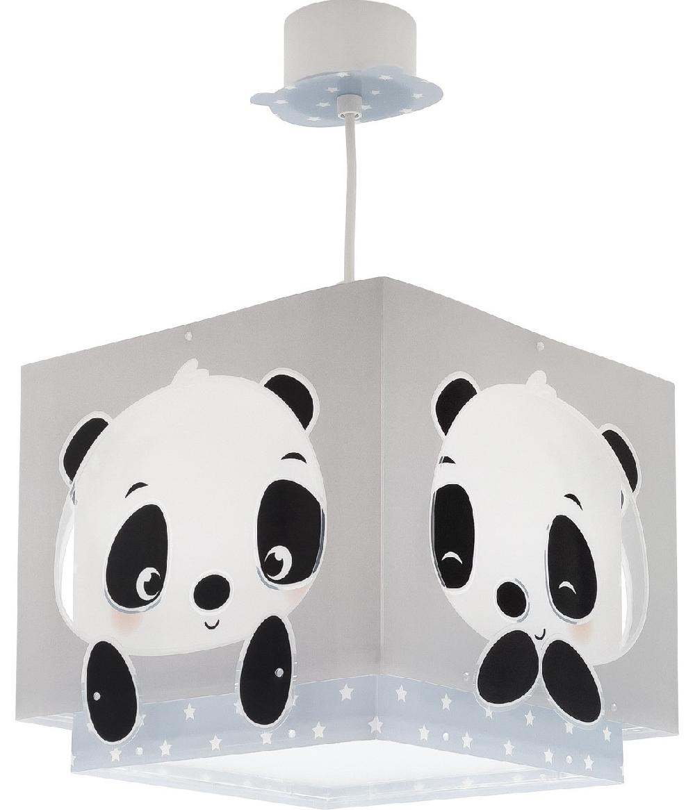 Dansi Lámpara de techo infantil Panda azul Rebajas de fin de temporada