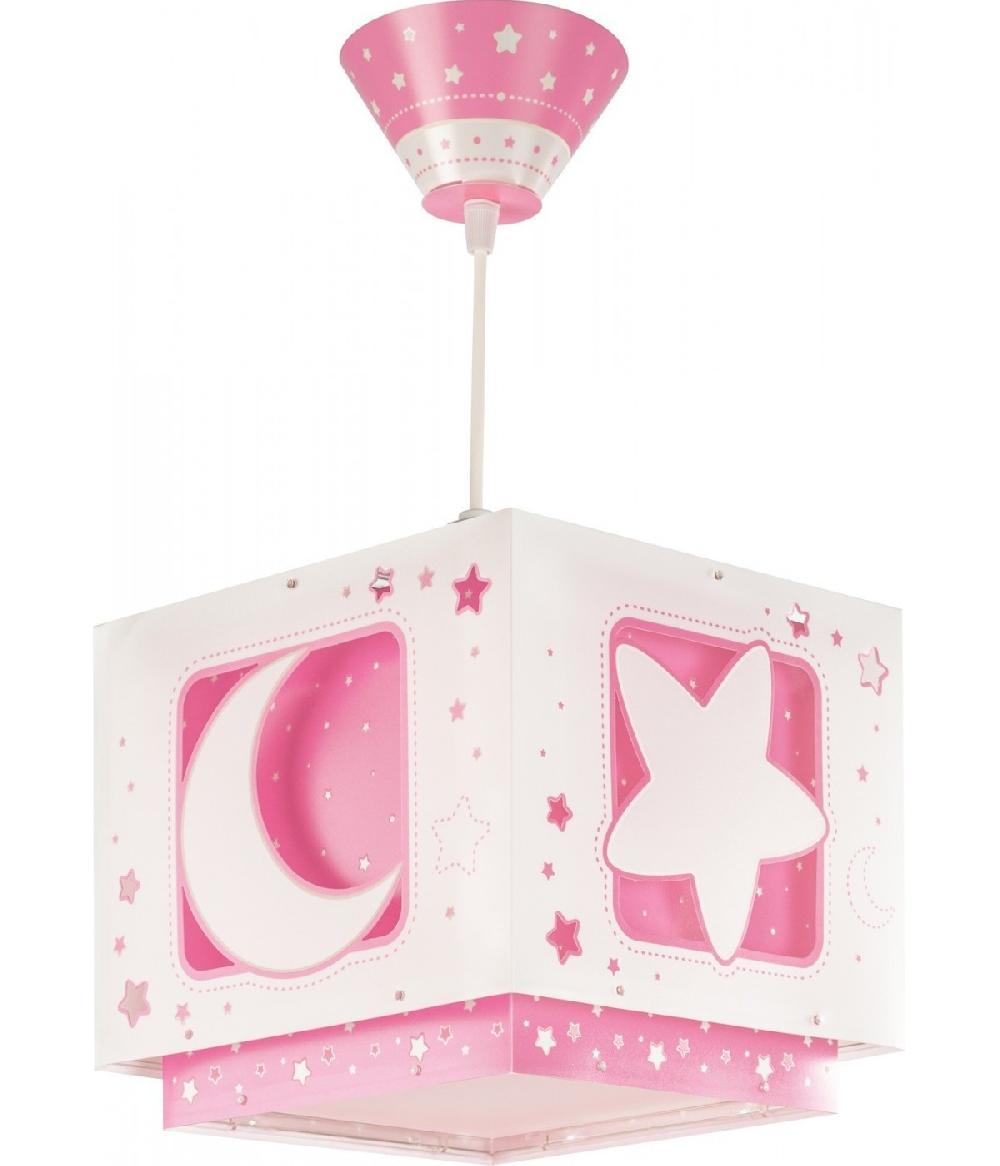 Dansi Lámpara de techo infantil Moonlight Luna y Estrellas rosa COMPRAR AHORA