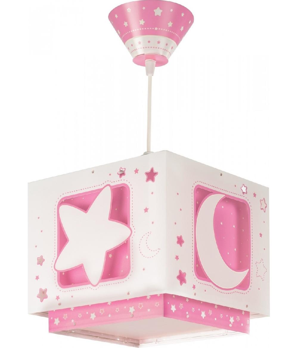 Dansi Lámpara de techo infantil Moonlight Luna y Estrellas rosa COMPRAR AHORA