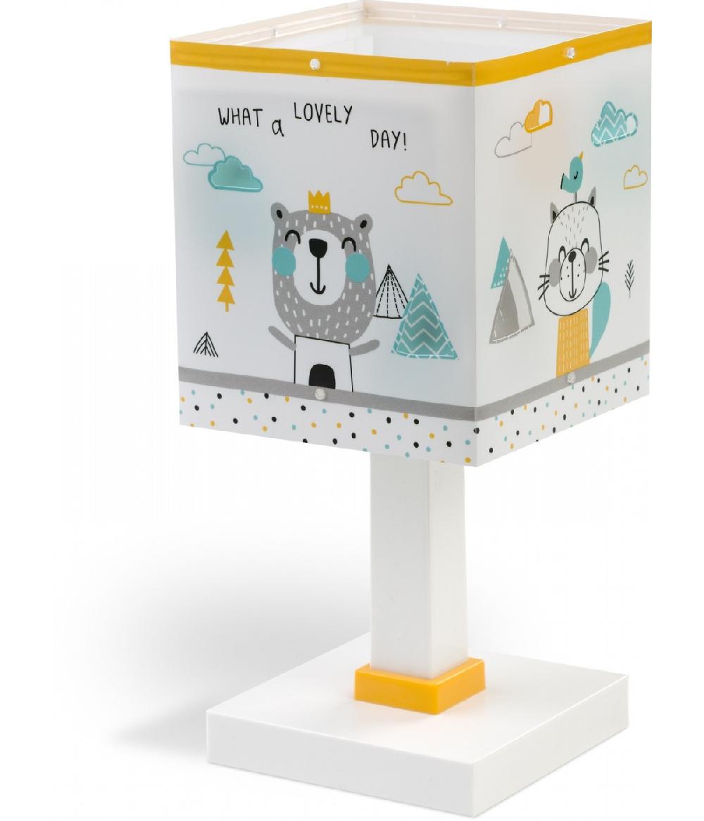 Dansi Lámpara de mesita infantil Hello Little animales bosque Envío internacional gratuito