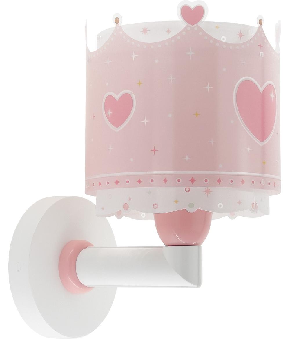 Dansi Aplique de pared infantil Little Queen corona y corazones Limitado a 3 días