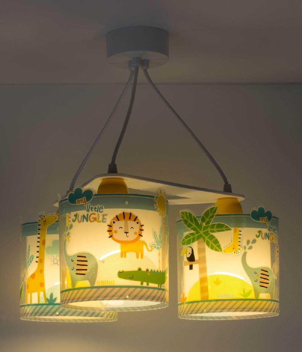 Dansi Lámpara de techo 3 luces infantil My Little Jungle Animeles Jungla Precios de Black Friday