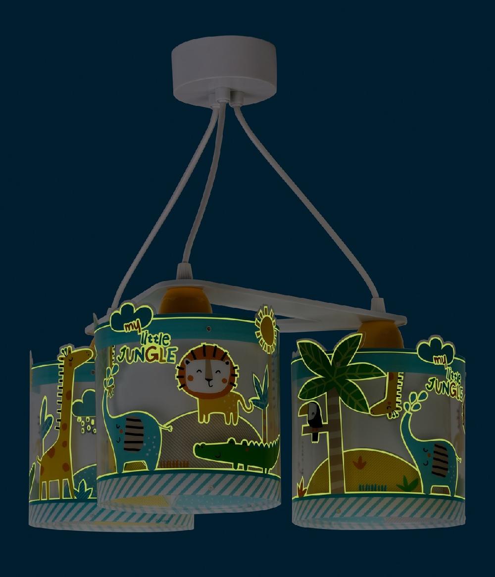 Dansi Lámpara de techo 3 luces infantil My Little Jungle Animeles Jungla Precios de Black Friday