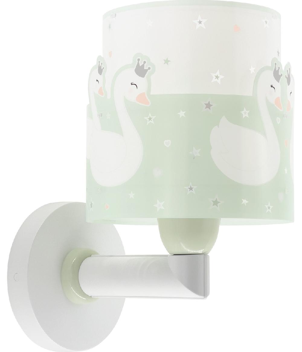 Dansi Aplique de pared infantil Sweet Love Cisnes Verde Tienda