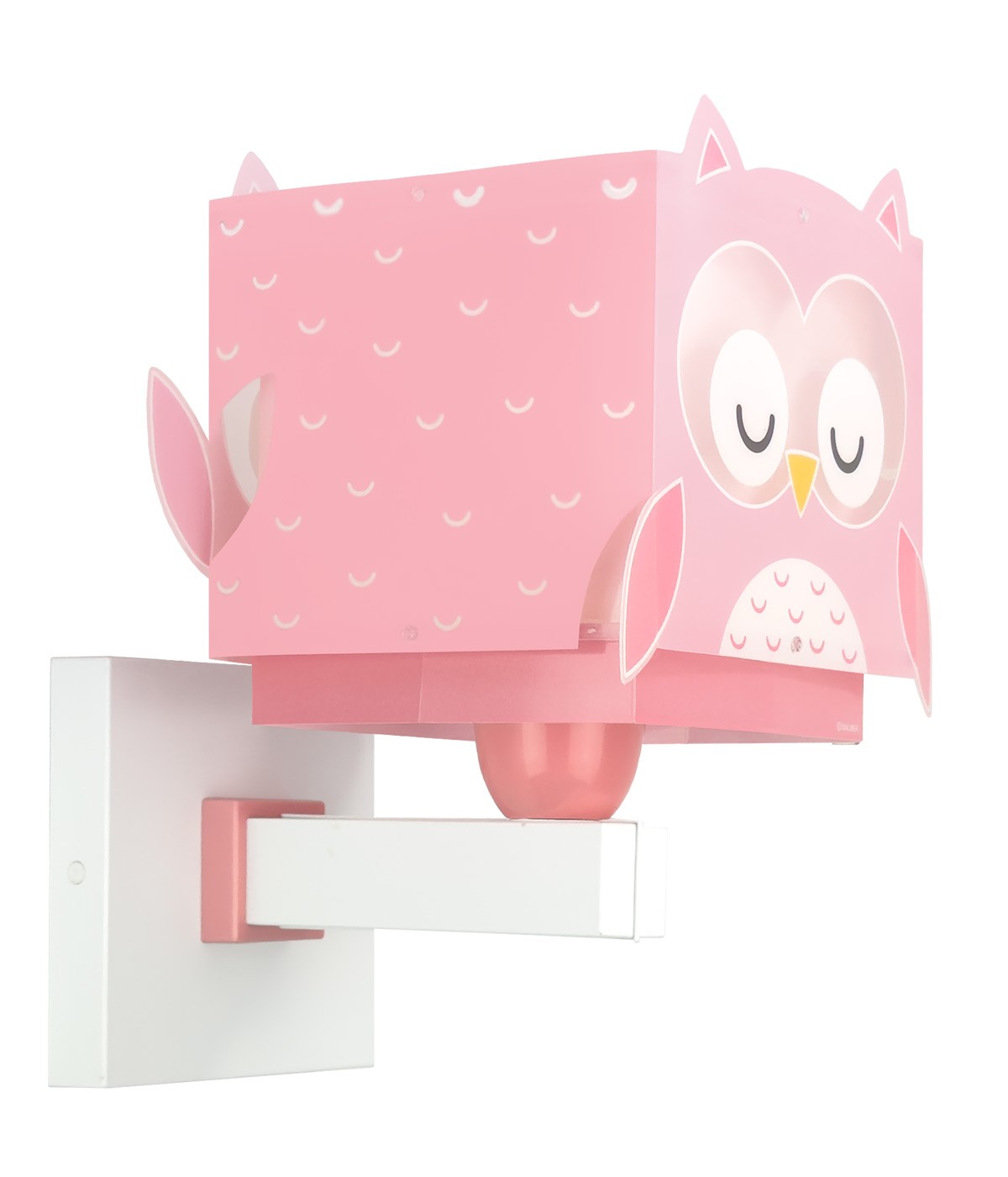 Dansi Aplique de pared infantil Little Pink Owl Búho Rosa Precio de fábrica