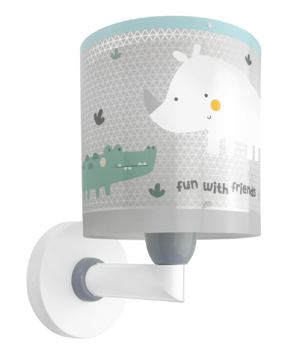 Dansi Aplique de pared infantil Rhino & Croco Solo hoy