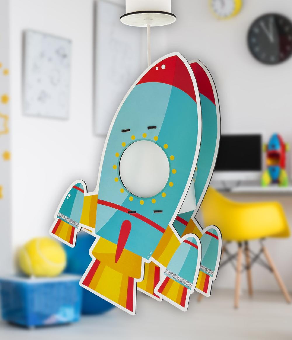 Dansi Lámpara de techo infantil Cohete Rocket - eco friendly