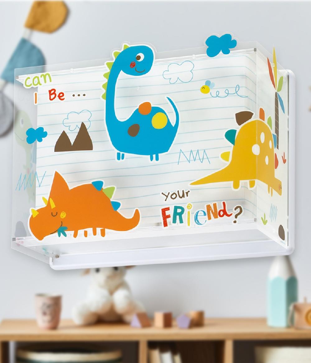 Dansi Aplique de pared infantil Dinos Dinosaurios Grandes descuentos