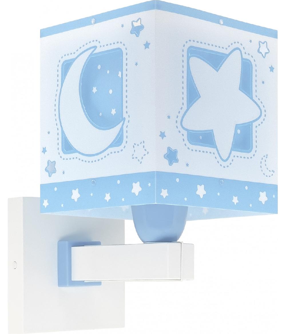 Dansi Aplique de pared infantil Moonlight Luna y Estrellas azul Envío internacional gratuito