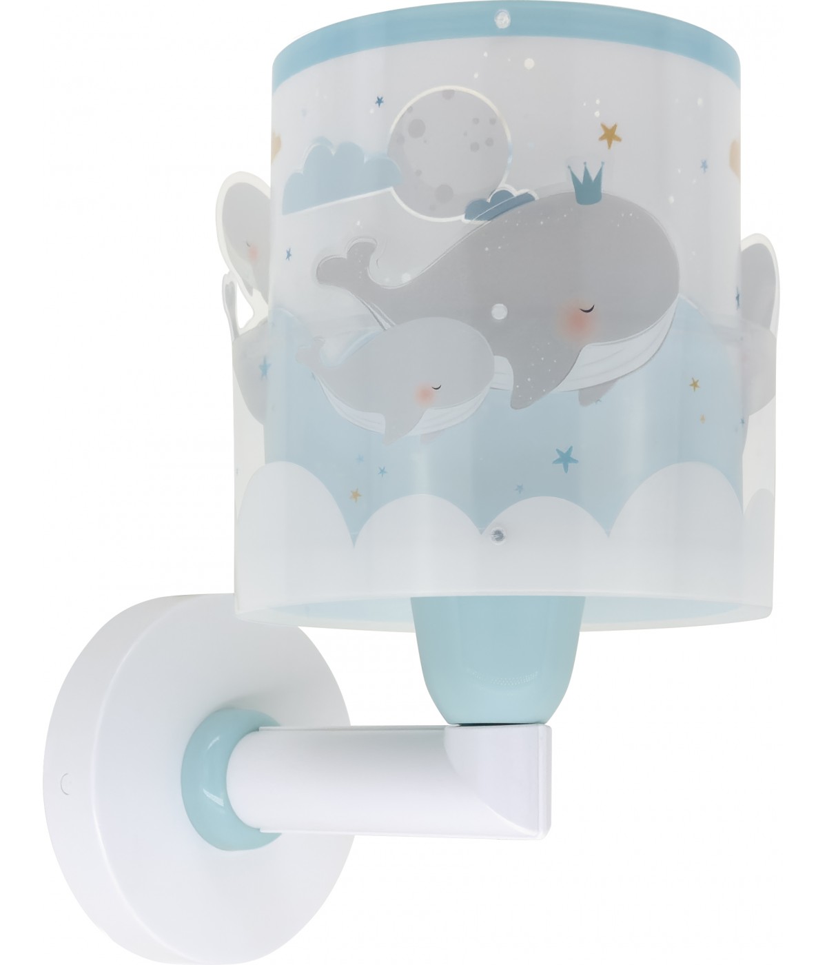 Dansi Aplique de pared infantil Whale Dreams Ballenas azul Precios de Black Friday