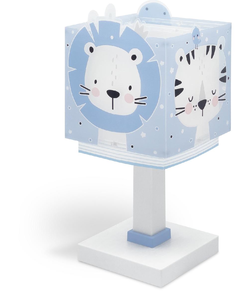 Dansi Lámpara de mesa infantil Baby Jungle animales bosque azul Descuento por venta flash