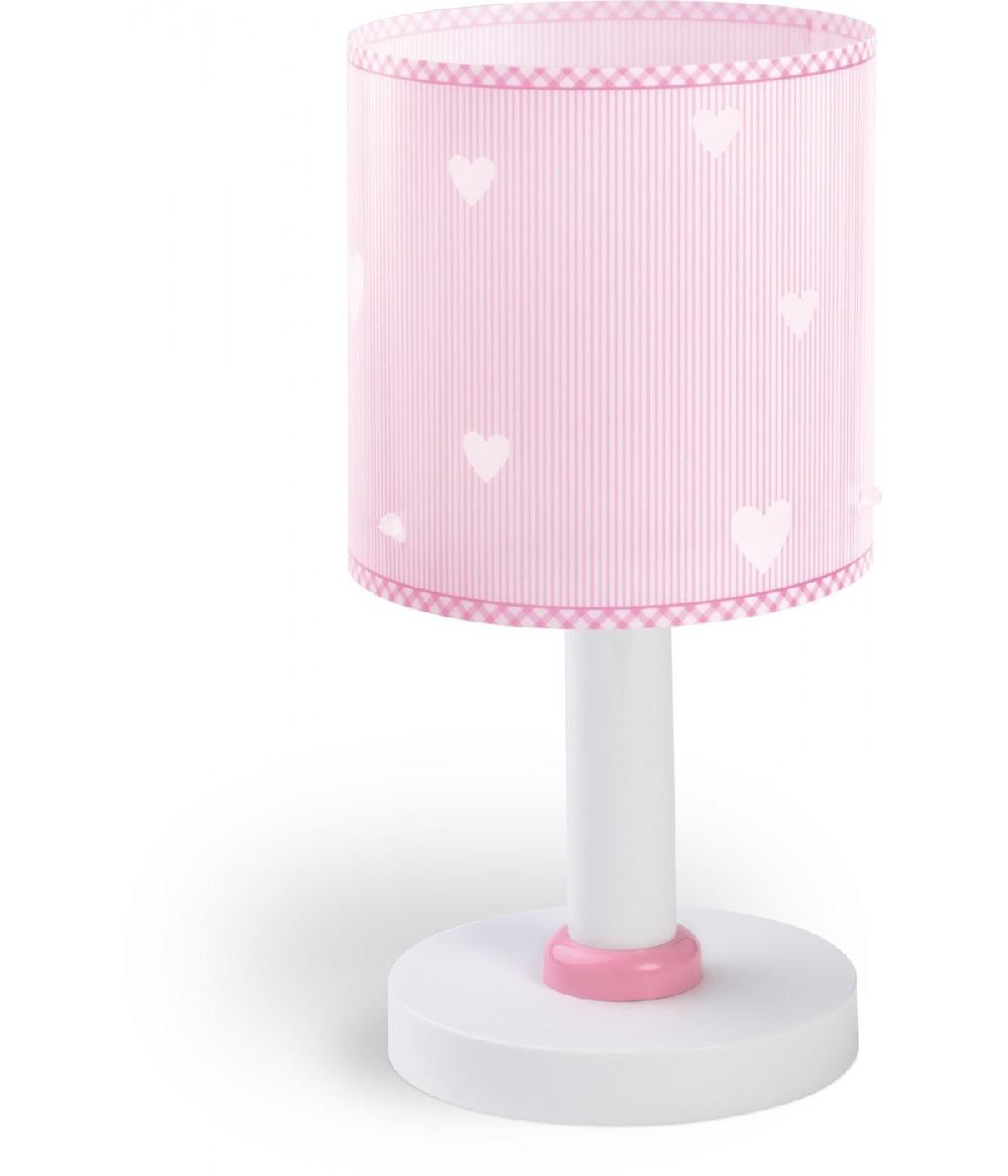 Dansi Lámpara de mesita infantil Sweet Dreams Corazones rosa Precio ultrabajo
