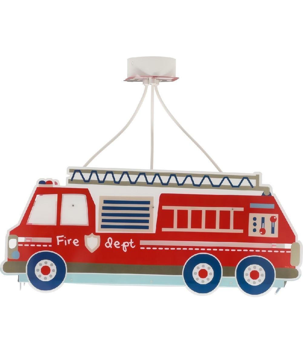 Dansi Lámpara de techo Infantil Fire Truck Camión Bomberos En oferta