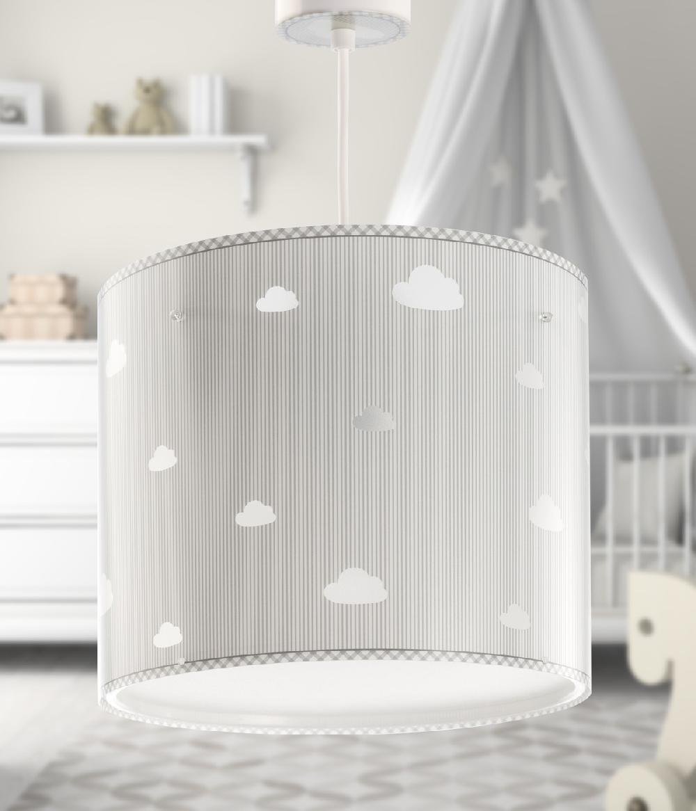 Dansi Lámpara de techo infantil Sweet Dreams Nubes gris
