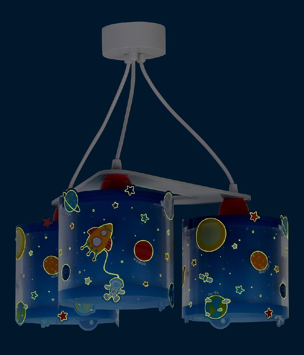 Dansi Lámpara de techo 3 luces infantil Planets Planetas sistema solar Oferta especial