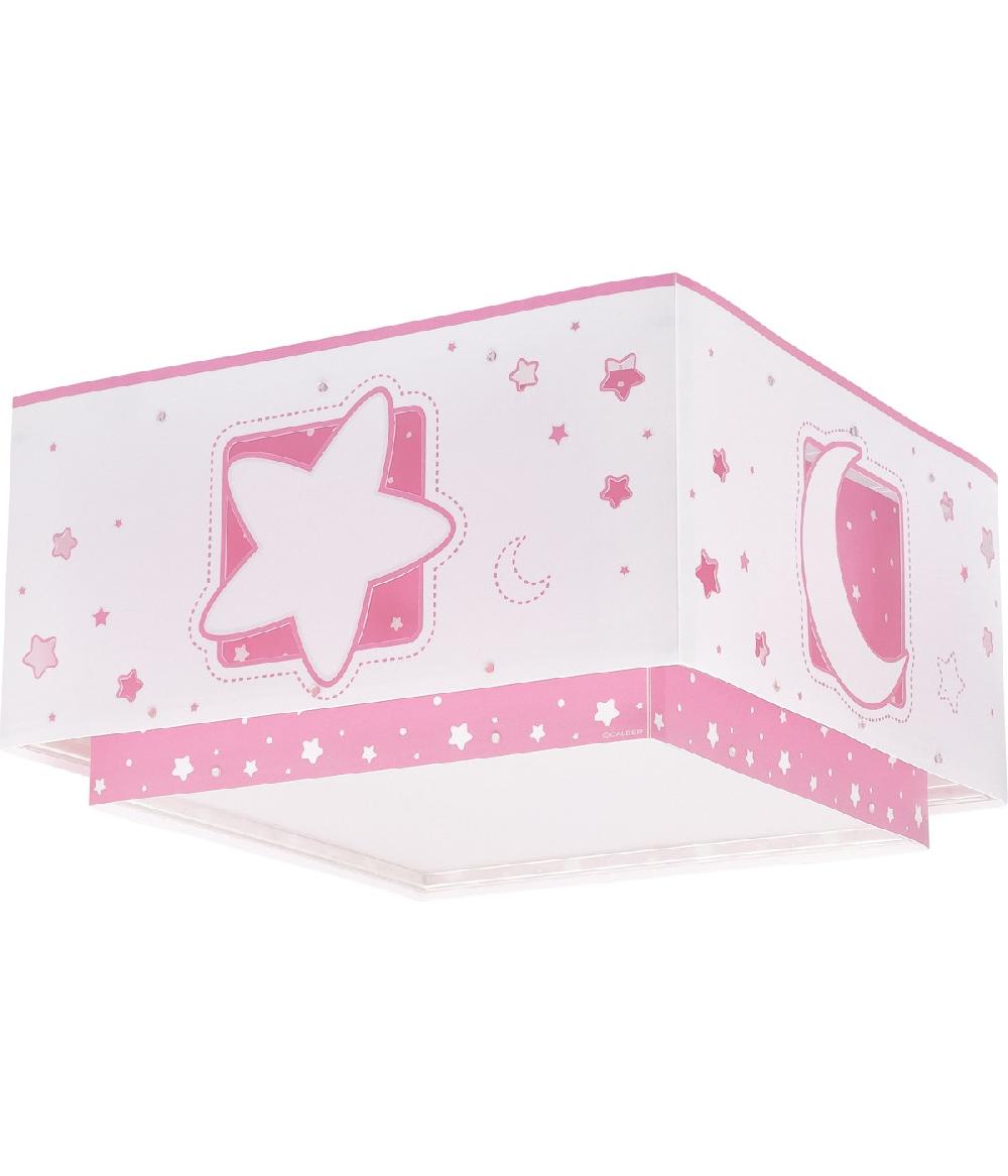 Dansi Plafón infantil Moonlight Luna y Estrellas rosa Oferta especial de fábrica