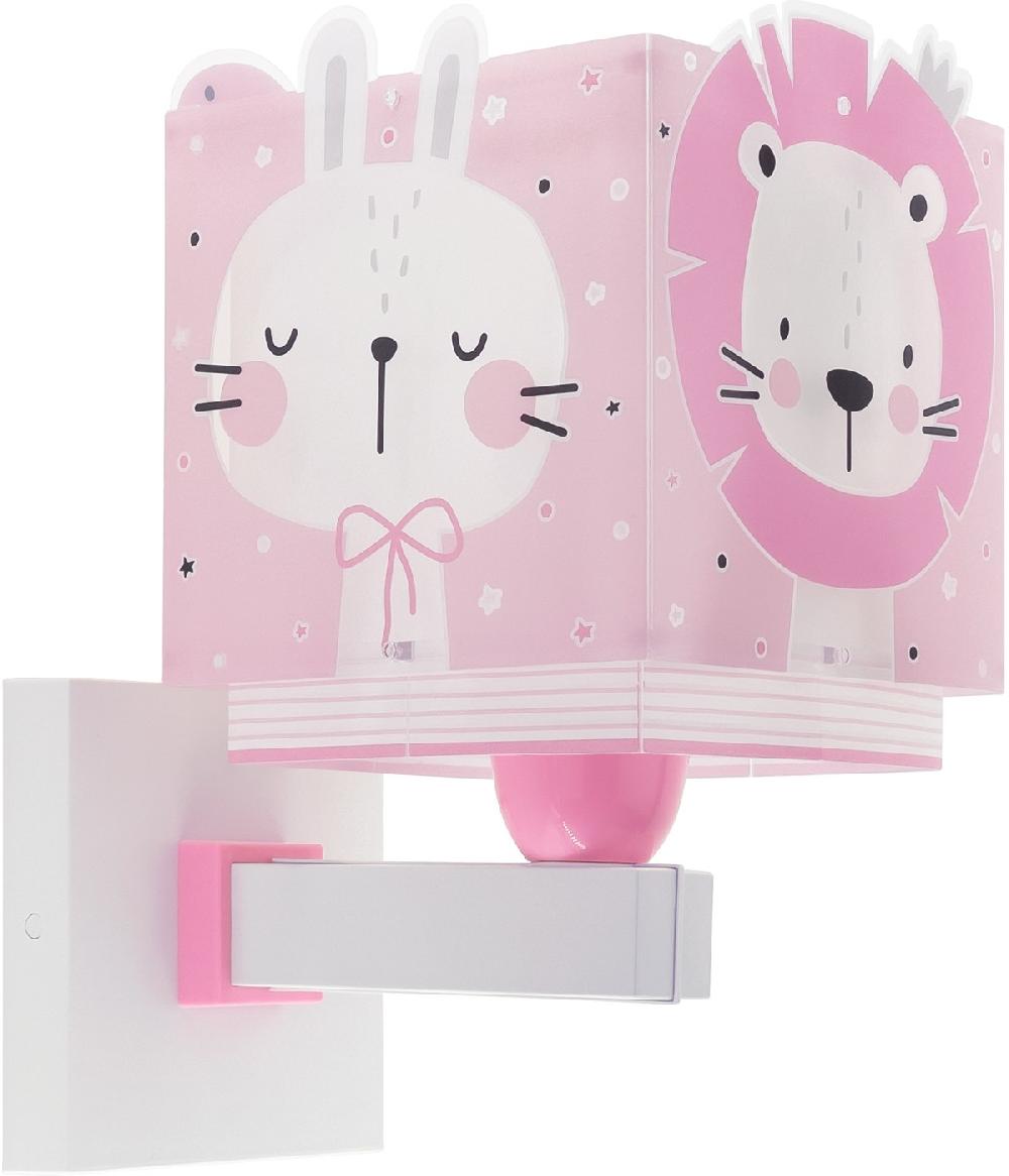 Dansi Aplique de pared infantil Baby Jungle animales bosque rosa Liquidación